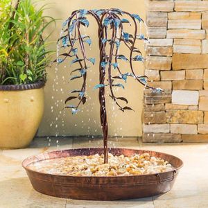 Mooie Fontein Indoor Outdoor Fontein Met Levensboom Leven Waterval Fontein Geat Toevoeging Woondecoratie Ijzer