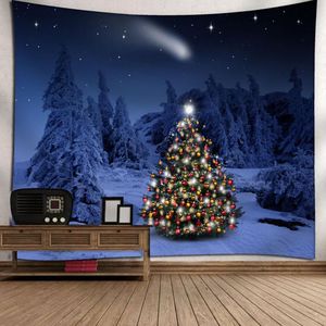 Decoratief Tapijt Kerst Serie Digitale Afdrukken Tapestry Verschillende Europese Amerikaanse Stijl Kerstboom Hangen Doek