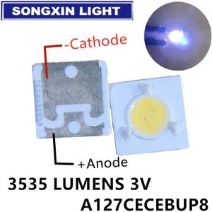 1000pcs lumen lg innotek samsung wooree led diode 3535 3537 high Power 1 w 3 v KOEL Wit voor LED LCD TV Backlight Lamp kralen 3D
