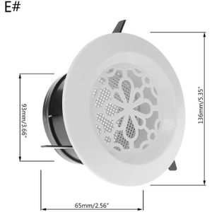 Air Vent Extract Klep Grille Ronde Diffuser Ducting Ventilatie Cover 100Mm N84C