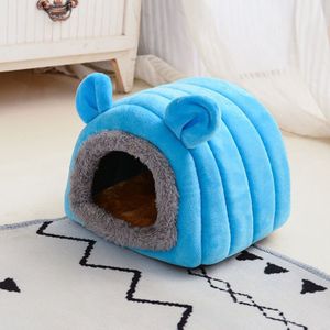 Cavia Hamster Bed Cave Warme Gezellige Huis Beddengoed Nest W/Fleece, wasbaar Mini Huis Hideout Kooi Voor Kleine Huisdier