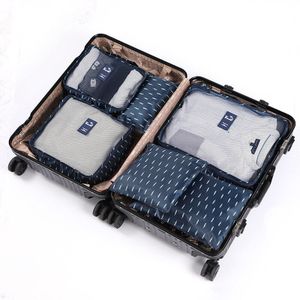 6 Stks/set Travel Organizer Opbergzakken Draagbare Bagage Organisator Kleding Tidy Pouch Koffer Verpakking Waszak Storage Case