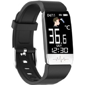 Smart Horloge T1S Lichaamstemperatuur Smart Armband Fitness Tracker Hartslagmeter Waterdicht Sport Smartwatch Voor Ios Android