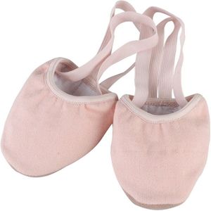 1 Paar Vrouwen Elastische Half Sokken Zachte Gymnastiek Art Ballet Schoenen Gebreide Dance Training Effen Ritmische Accessoires Ballroom