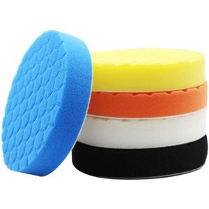 5 Stks/set 3/4/5/6/7 ""Inch Auto Buffing Polijsten Pad Waxen Polijsten Wiel Foam Voor auto Polijstmachine Buffer