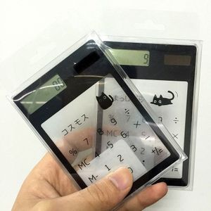 1 Stuk Handheld Transparante Wetenschappelijke Rekenmachine Leuke Pocket Calculator Solar Rekenmachines Wetenschappelijke Voor School Meeting