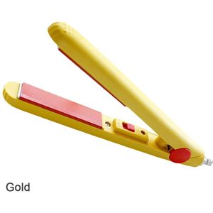 Mini Keramische Elektronische Stijltang Iron Golfkarton Crimper Hair Styling Tools Draagbare Handig Snoep Haar Rechtere