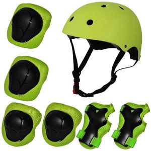 Hirigin 7 Stks/set Kids Jongen Meisje Veiligheid Helm Knie Elleboog Pad Sets Kinderen Fietsen Skate Fiets Helm Bescherming Veiligheid Guard