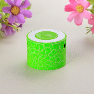 6 kleur Mini MP3 Speaker Oplaadbare Ondersteuning Oortelefoon Hoofdtelefoon TF Card Crack Muziekspeler Geen Bluetooth