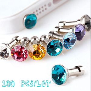 Stof Plug 100 pcs Grote Parels Luxe Mobiele Telefoon 3.5mm Koptelefoon Ear Stof Stekkers Aansluitingen Caps Stofdicht Plug