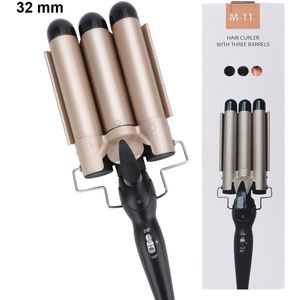 Professionele Haar Krultang Keramische Triple Barrel Haar Stijl Haar Waver Styling Tools Haarkrulspelden 3 Buizen Elektrische Curling