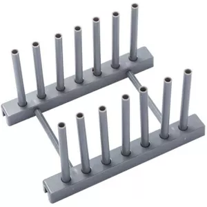 Metalen serviesrek voor bakplaten, compacte pannendekselhouder voor de