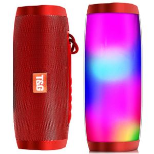Draadloze Speaker Bluetooth-Compatibel Speaker Microlab Draagbare Speaker Krachtige Hoge Outdoor Bass Tf Fm Radio Met Led Licht