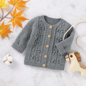 0-18M Pasgeboren Kid Baby Boy Meisje Kleding Herfst Winter Warm Gebreide Vest Trui Leuke Zoete Lange Mouwen knitwear Outfit
