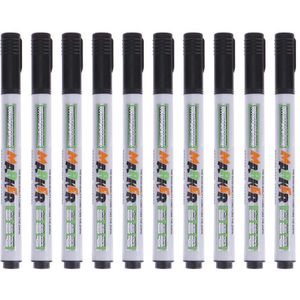 10Pcs Sneldrogende Uitwisbare Whiteboard Pen Diy Marker Pen Voor Kinderen Tekenen