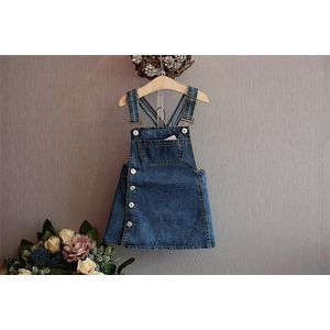 Retail! 1 set Top lente zomer meisje band denim Rokken casual Rokken mini jurk mooie mode Rokken 3-8Y