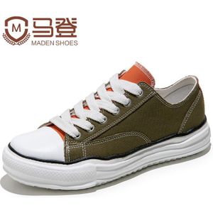 Maden Casual Mannen Schoenen Vintage Canvas Sneakers Man Outdoor Reizen Boord Schoen Groene Mihara Oplossen Schoenen Japanse