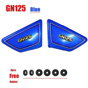 Motorfiets Faring Body Onderdelen Side Cover Batterij Tool Panel Voor Haojue Suzuki Lifan GN125 Gn 125cc Rechts Links 1 Paar gratis Rubber