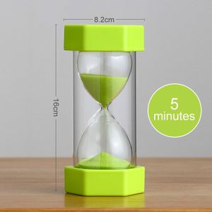 Zand Klok 10 Minuten Timer Horloge Veilig voor Kid Zandloper Dubbele Laag Plastic Glas Timer Klok Decoratie Accessoires LJSL- mini