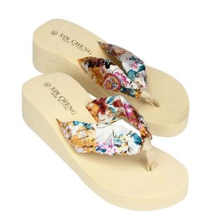 Zapatos Mujer Bohemen Bloemen Strand Schoenen Wedge Platform Thongs Slippers Flip Flops Unicornio Damesschoenen A3