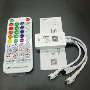 SP511E Wifi Muziek Led Controller Voor WS2812b WS2811 Adresseerbare Pixel Rgb Led Strip Dual Output Alexa Smart Voice App Controle