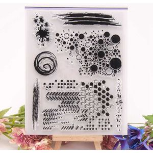 Texturen Transparant Clear Siliconen Stempel/Zegel voor DIY Scrapbooking/Fotoalbum Kaart Maken Postzegels