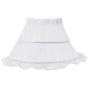 Meisjes Bloemen Petticoat 2-3 Hoops Kinderen Crinoline Voor Avond Prinses Kostuum Kids Onderrok Tutu Rok Een Lijn Wit