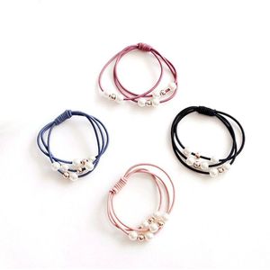 Mode Parel Elastische Haarbanden Multilayer Haar Ring Paardenstaart Houder Hoofdband Rubberen Band Voor Vrouwen Meisjes Haaraccessoires