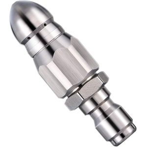 1/4 Inch 5000 Psi Riool Rioolreinigers Nozzle Druk Afvoer Rioolreinigers Slang Nozzle Voor 1/4 Hogedrukreiniger Quick Connector