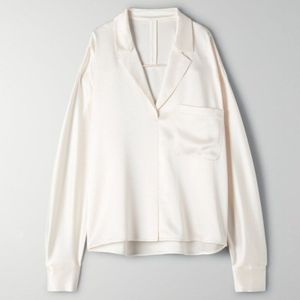Aonibeier Voorjaar Witte Vrouwen Shirt Blouse Ol Stijl Turn-Down Kraag Blusas Shirt Oversized Kantoor Dames casual Tops