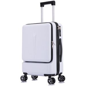 20 Inch Nieuw Front Opening Trolley Case Boarding Koffer Business Cabine Bagage Universele Wiel 55X35X25CM