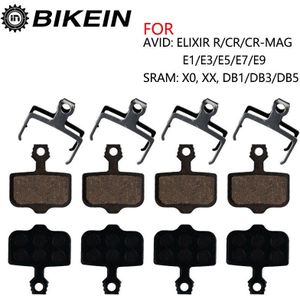 4 Pairs Hars/Keramische/Full Metal Fiets Schijfremblokken Voor Avid Elixir R/Cr/CR-MAG/E1/3/5/7/9 Sram X0 Xx DB1/3/5 Mtb Brake Pad