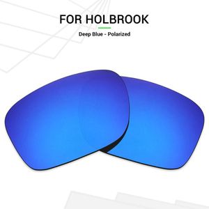 Mryok Anti-kras GEPOLARISEERDE Vervanging Lenzen voor-Oakley Holbrook OO9102 Zonnebril Deep Blue