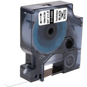 1 Pack Compatibel Voor Dymo 18488 18490 18489 18491 Rhino Industriële Flexibele Nylon Label Tapes Voor Dymo Rhino 5200 Label makers