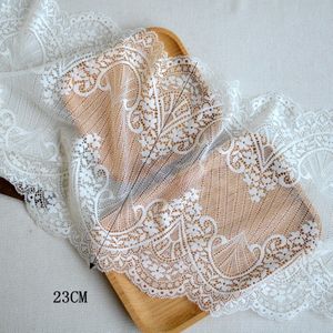 Kant Accessoires Huidvriendelijke Wit Elastische Kant Rok Kleding Decoratie Materialen 23Cm Breedte