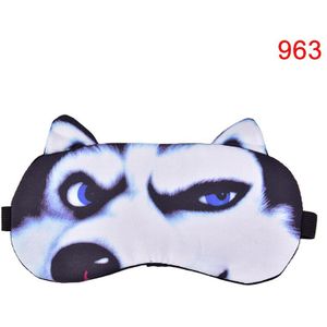 Natuurlijke Slapen Zachte Blinddoek Eyepatch Vrouwen Mannen Sleep Eyeshade Eye Cover Leuke Kat Hond Slaap Masker Slaapmasker Cover Oogmasker