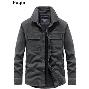 Mannen Denim Jasje Single-Breasted Trucker Jean Jacket Casual Loose Fit Robuuste Pocket Mannelijke Jas Streetwear Shirt Jasje voor Man