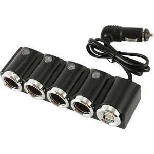 4 Manier Multi Socket Dual Usb Oplader Supply Sigarettenaansteker Splitter Power Charger Adapter Opladen Dual Usb-poorten