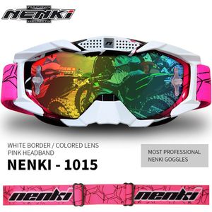 Nenki Motorfiets Racing Eyewear Vervangbare Lens Motocross Off-Road Atv Dirt Bike Mx Dh Goggle Mannen Vrouwen Ski Snowboard bril