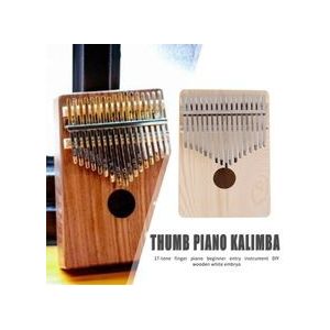 17 Key Afrikaanse Kalimba Duim Vinger Piano Houten Sanza Mbira Kalimba Spelen Met Gitaar Diy Hout Wit Embryo Muziekinstrumenten