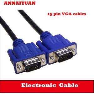 VGA kabel fabrikanten 3 + 5VGA lijn 1.5 m 15 pin voor 15 pin VGA high-definition lijn LCD VGA kabel