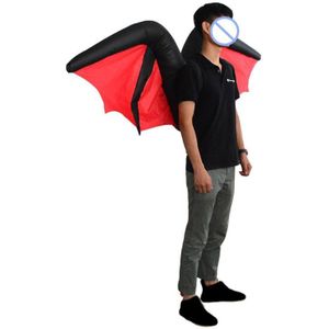 Bat Wing Opblaasbare Kostuum Volwassenen Grappige Blow Up Outfit Halloween Cosplay Pak H55B
