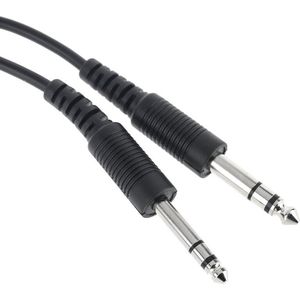 200Cm Diy Luchtvaart Headset Dual-Plug Vliegtuigen Hoofdtelefoon Vervangende Kabel Lijn