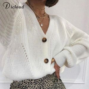 Dicloud Wit Vest Vrouwen Winter Lange Batwing Mouwen Oversized Gebreide Trui Hollow Out Truien Koreaanse Stijl