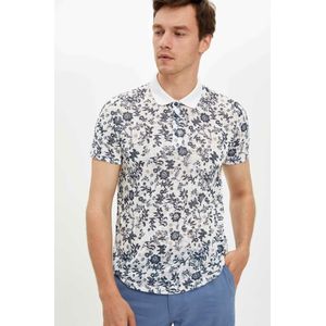 DeFacto Mode Zomer Eenvoudige Print Leisure Heren Korte Mouwen Polo Shirts Mannelijke Toevallige Polo shirt -K3972AZ19HS