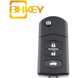 Bhkey Voor Mazda Sleutel Shell 2/3 Knoppen Auto Afstandsbediening Sleutelhanger Case Voor Mazda 3 5 6 Vervanging Smart Auto sleutel Shell