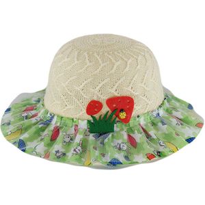 Miaoxi Mode Schoonheid Meisjes Zomer Zonnehoed 4 Kleuren Kind Ademend Mooie Caps Voor Kids Bloemen Bonnet Polyester Gorros