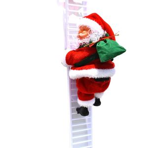 Elektrische Kerstman Ladder Kerst Pop Muziek Oude Man Ladder