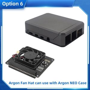 Argon Neo Raspberry Pi 4 Case Aluminium Metal Shell Sliding Magnetische Cover Passieve Koeling Silicon Koellichaam Voor Rpi Model 4B