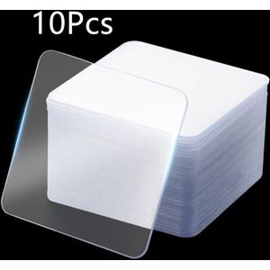 10 Stuks Dubbelzijdig Sticker Transparant Magic Krachtige Nano Naadloze Anti-Slip Dubbelzijdige Tape Zonder Ponsen thuis Leveringen